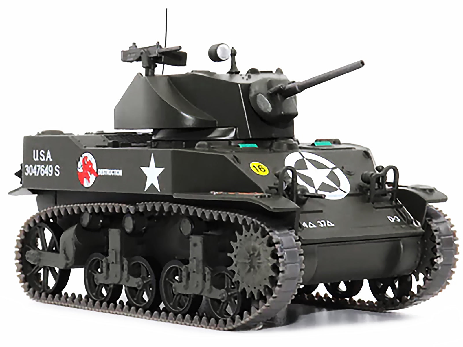 M5A1 Light Tank #16 "Destruction" "U.S.A. 37th Tank Battalion France September 1944" 1/43 Diecast Model by AFVs of WWII-DiecastModeler.com