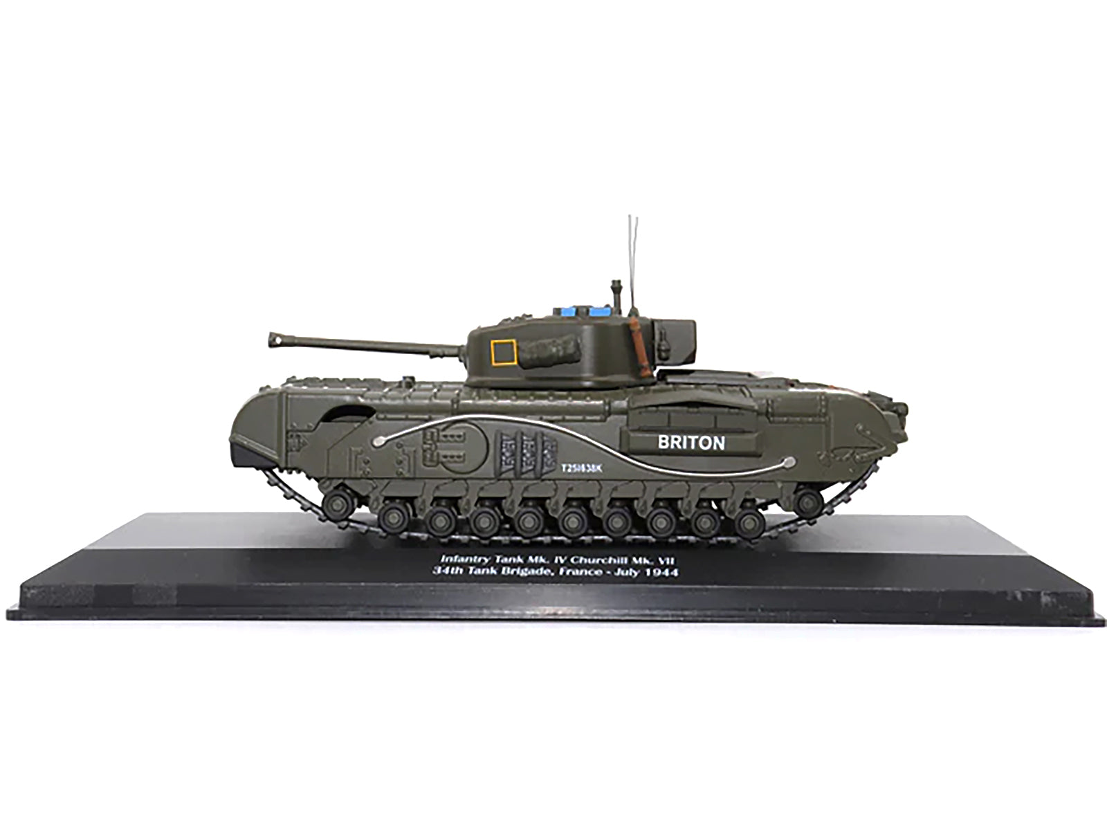 Infantry Tank Mk. IV Churchill Mk. VII "Briton" "UK 34th Tank Brigade France July 1944" 1/43 Diecast Model by AFVs of WWII-DiecastModeler.com