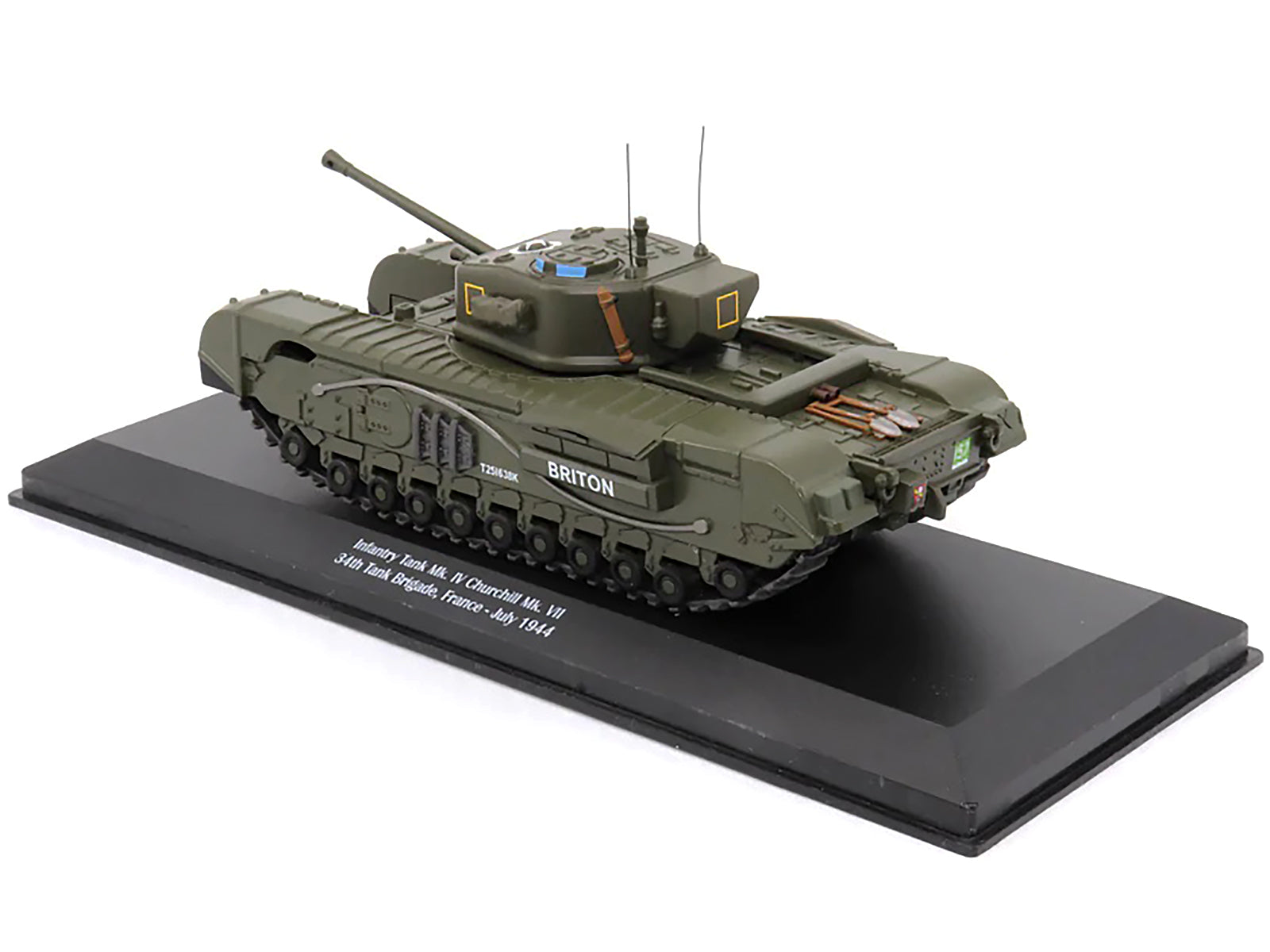 Infantry Tank Mk. IV Churchill Mk. VII "Briton" "UK 34th Tank Brigade France July 1944" 1/43 Diecast Model by AFVs of WWII-DiecastModeler.com