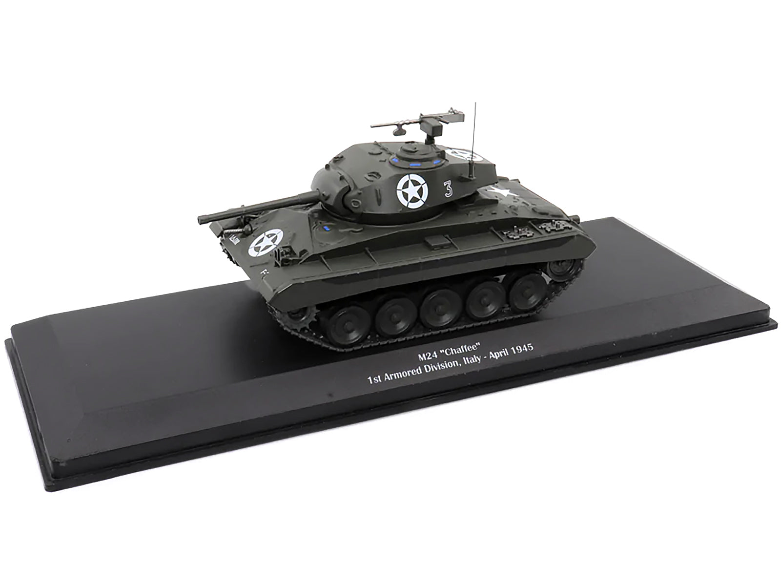 M24 "Chaffee" Tank #3 "U.S.A. 1st Armored Division Italy April 1945" 1/43 Diecast Model by AFVs of WWII-DiecastModeler.com