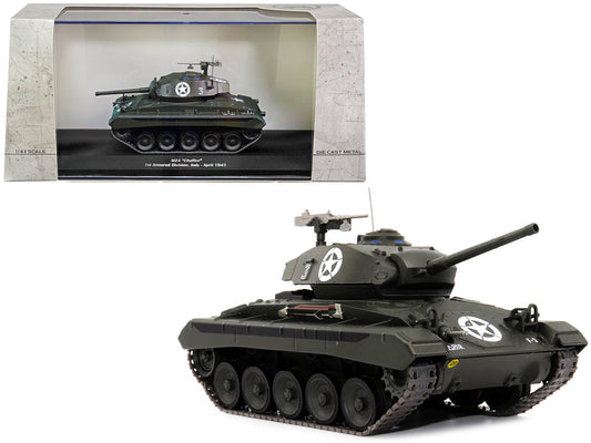 M24 "Chaffee" Tank #3 "U.S.A. 1st Armored Division Italy April 1945" 1/43 Diecast Model by AFVs of WWII-DiecastModeler.com