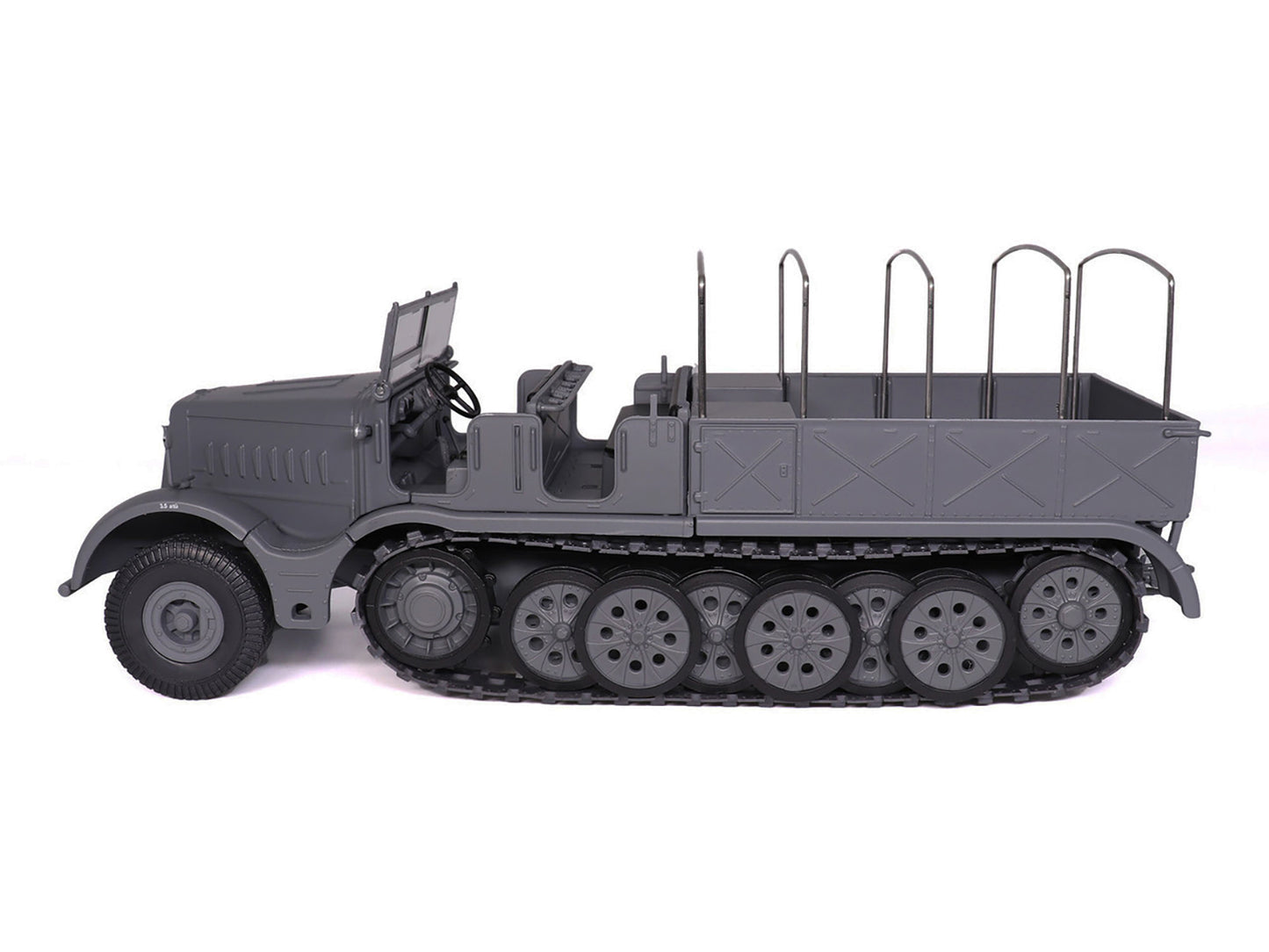 Sd.Kfz. 9 18-Ton FAMO AFV Gray "German Army" 1/43 Diecast Model by Militaria Die Cast-DiecastModeler.com