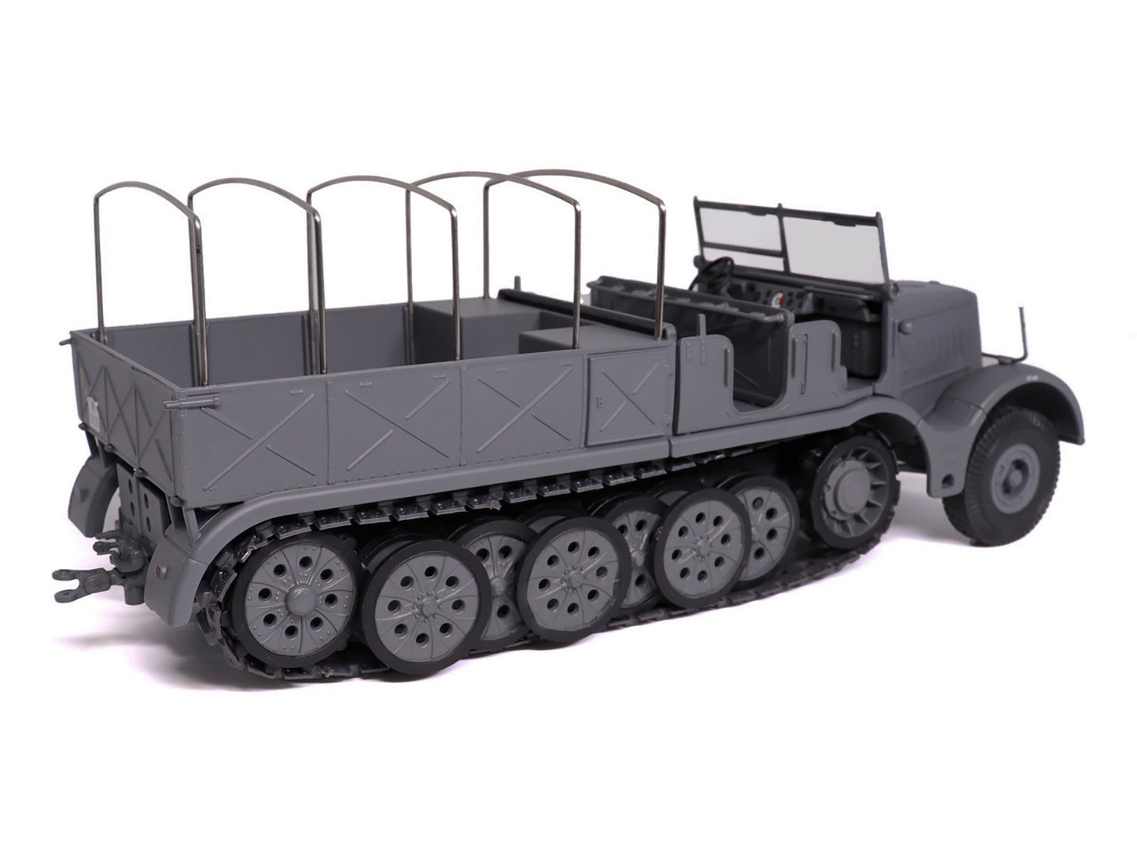 Sd.Kfz. 9 18-Ton FAMO AFV Gray "German Army" 1/43 Diecast Model by Militaria Die Cast-DiecastModeler.com
