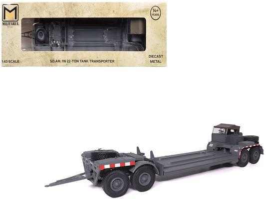 SD.AH. 116 22-Ton Tank Transporter Gray "German Army" 1/43 Diecast Model by Militaria Die Cast-DiecastModeler.com