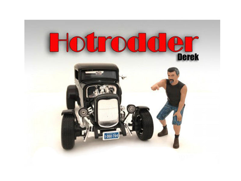 "Hotrodders" Derek Figure For 1:18 Scale Models by American Diorama-DiecastModeler.com