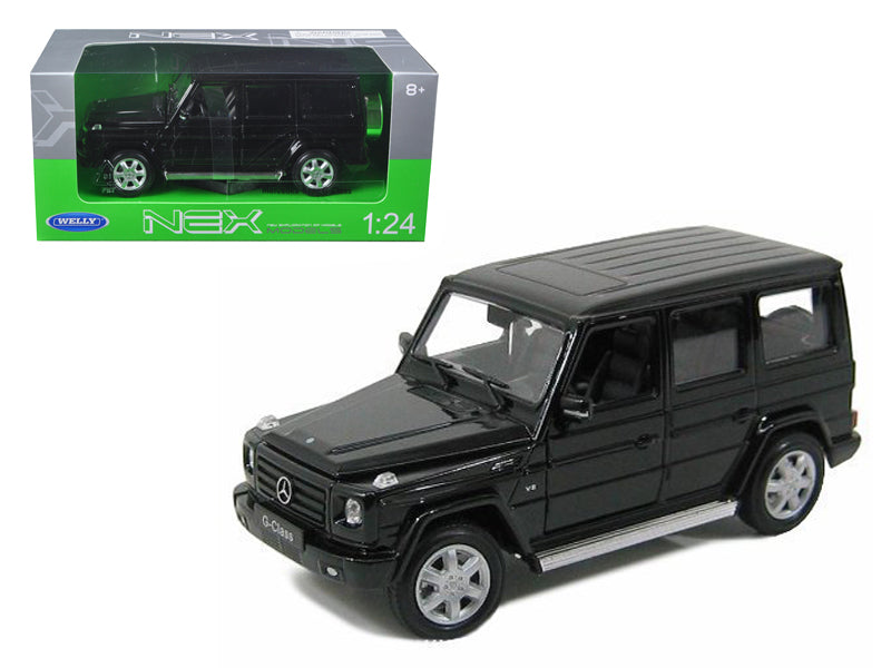 Mercedes Benz G Class Wagon Black 1/24-1/27 Diecast Model Car by Welly-DiecastModeler.com