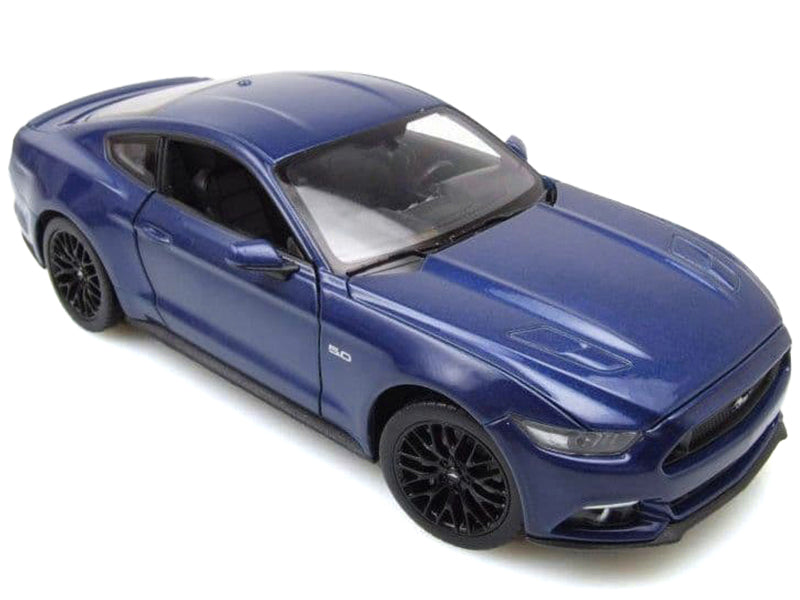 2015 Ford Mustang GT 5.0 Blue Metallic "NEX Models" Series 1/24 Diecast Model Car by Welly-DiecastModeler.com
