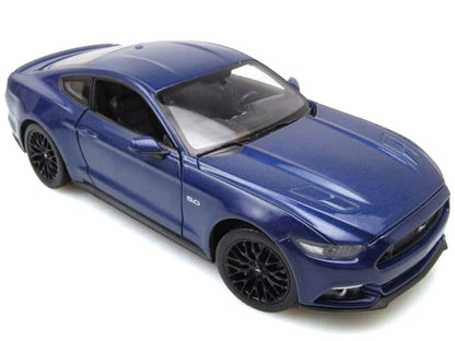 2015 Ford Mustang GT 5.0 Blue Metallic "NEX Models" Series 1/24 Diecast Model Car by Welly-DiecastModeler.com