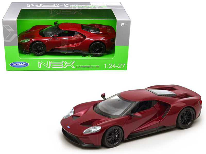 2017 Ford GT Red 1/24 - 1/27 Diecast Model Car by Welly-DiecastModeler.com
