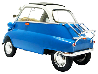 BMW Isetta Blue and White "NEX Models" 1/18 Diecast Model Car by Welly-DiecastModeler.com