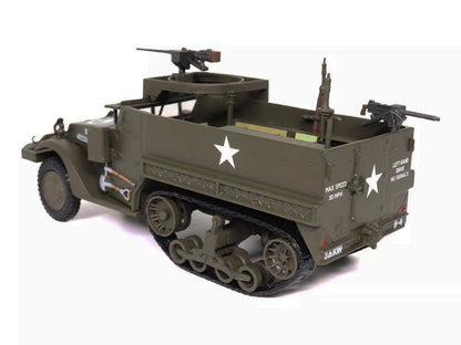 M3 Half-Track AFV with M2HB Machine Gun Olive Drab "United States Army" 1/43 Diecast Model by Militaria Die Cast