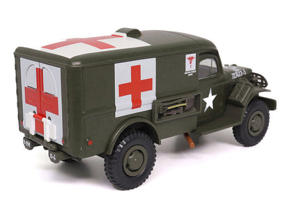 Dodge WC54 Ambulance Olive Drab "United States Army" 1/43 Diecast Model by Militaria Die Cast