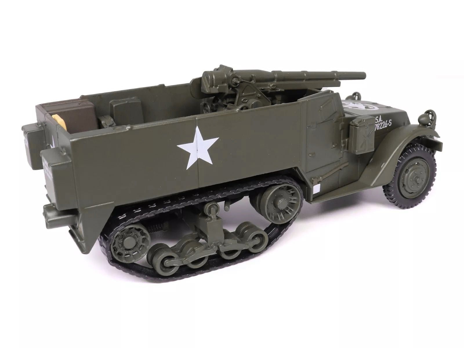 M3 Gun Motor Carriage with 75mm M1897A4 Gun Olive Drab "United States Army" 1/43 Diecast Model by Militaria Die Cast-DiecastModeler.com