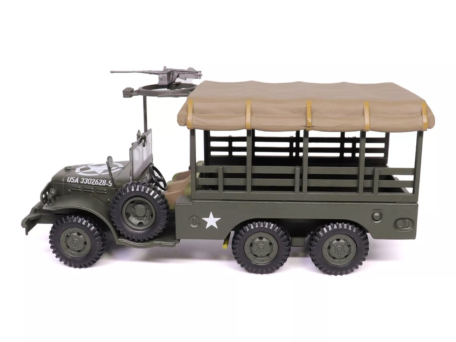Dodge WC63 Weapons Carrier with Canvas Top Olive Drab "United States Army" 1/43 Diecast Model by Militaria Die Cast-DiecastModeler.com