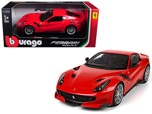 Ferrari F12 TDF Red 1/24 Diecast Model Car by Bburago-DiecastModeler.com