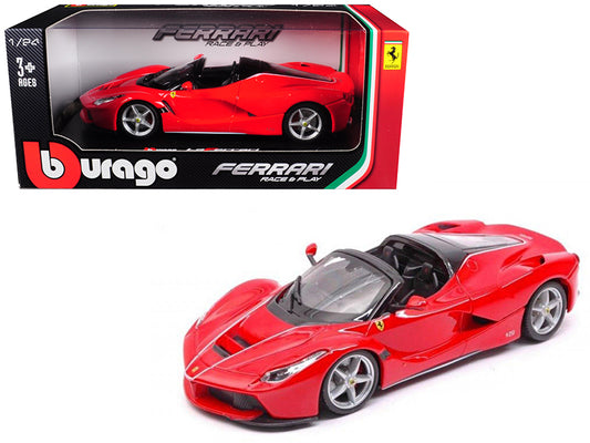 Ferrari LaFerrari F70 Aperta Red 1/24 Diecast Model Car by Bburago-DiecastModeler.com