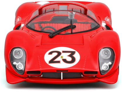 Ferrari 330 P4 #23 Lorenzo Bandini - Chris Amon "Ferrari S.P.A." Winner "24 Hours of Daytona" (1967) "Racing" Series 1/24 Diecast Model Car by Bburago