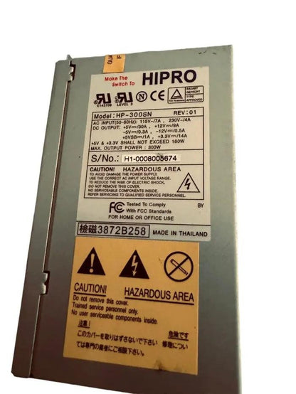 Hipro Power Switching Power Supply Model No: HP-300SN
