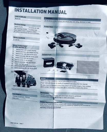 Demco 9523115 tow connector F/Jeep Grand Cherokee