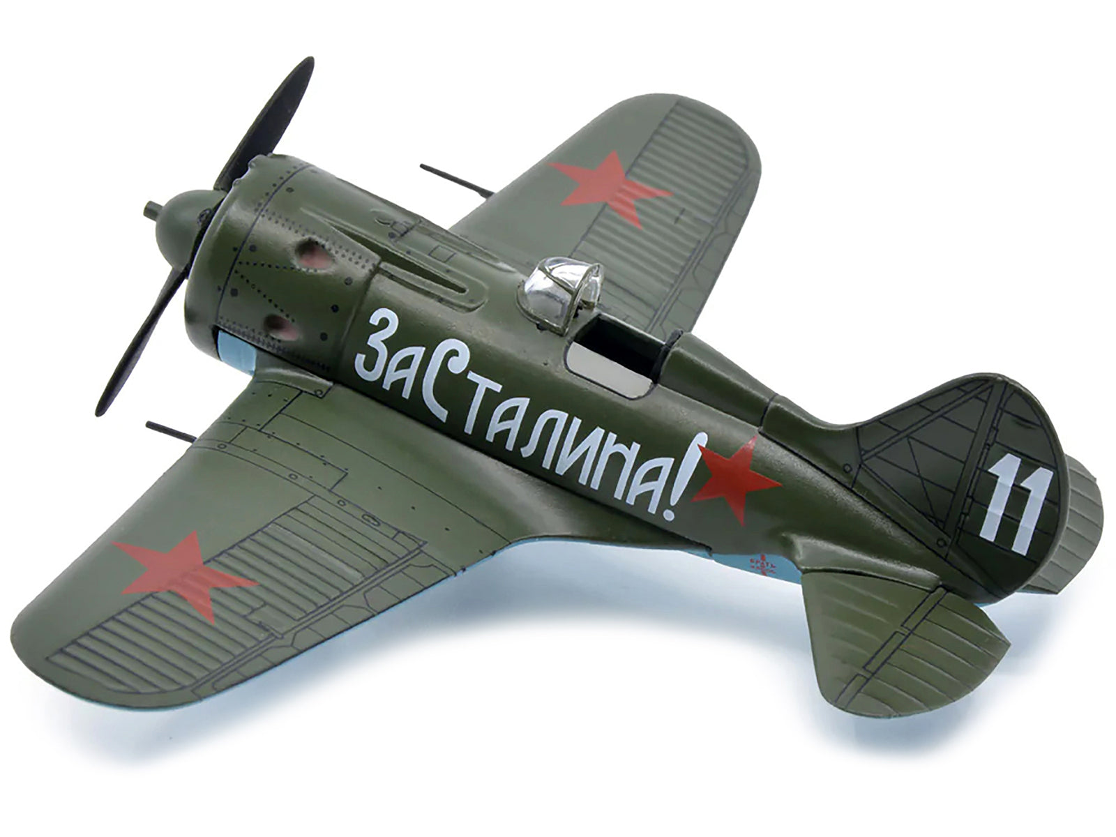 Polikarpov I-16 Fighter Plane (USSR 1933) 1/72 Diecast Model by Warbirds of WWII-DiecastModeler.com