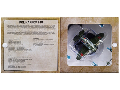 Polikarpov I-16 Fighter Plane (USSR 1933) 1/72 Diecast Model by Warbirds of WWII-DiecastModeler.com