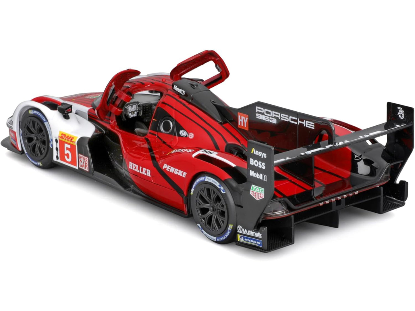 Porsche 963 #5 Dane Cameron - Michael Christensen - Frederic Makowiecki "Porsche Penske Motorsport" "FIA World Endurance Championship" (2023) "Race" Series 1/24 Diecast Model Car by Bburago