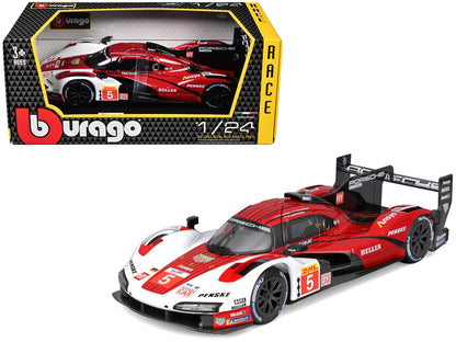 Porsche 963 #5 Dane Cameron - Michael Christensen - Frederic Makowiecki "Porsche Penske Motorsport" "FIA World Endurance Championship" (2023) "Race" Series 1/24 Diecast Model Car by Bburago