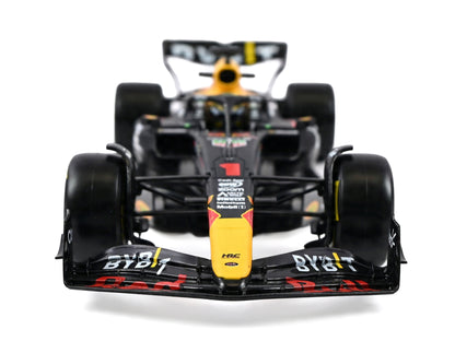 Red Bull Racing RB19 #1 Max Verstappen "Oracle" Winner Formula One F1 Championship "Drivers' Champion" (2023) with Display Case 1/24 Diecast Model Car by Bburago-DiecastModeler.com