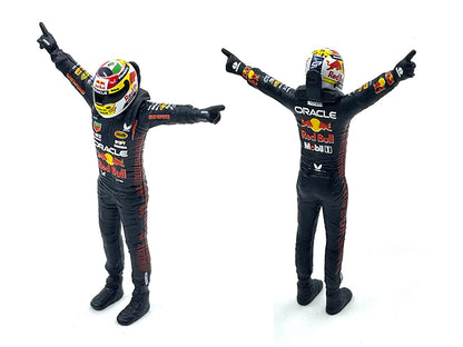 Red Bull Racing RB19 #11 Sergio Perez "Oracle" Formula One F1 Championship "Constructor Champions" (2023) with Driver Figure 1/24 Diecast Model Car by Bburago-DiecastModeler.com