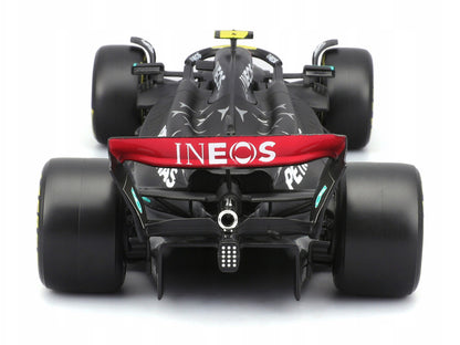 Mercedes-AMG F1 W14 E Performance #44 Lewis Hamilton "Petronas" Formula One F1 "World Championship" (2023) with Driver Figure "Race" Series 1/24 Diecast Model Car by Bburago-DiecastModeler.com