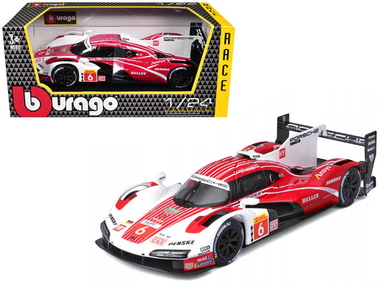 Porsche 963 #6 Kevin Estre - Andre Lotterer - Laurens Vanthoor "Porsche Penske Motorsport" Winner "FIA World Endurance Championship" (2024) 1/24 Diecast Model Car by Bburago-DiecastModeler.com