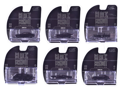 "Black Bandit" 6 piece Set Series 30 1/64 Diecast Model Cars by Greenlight