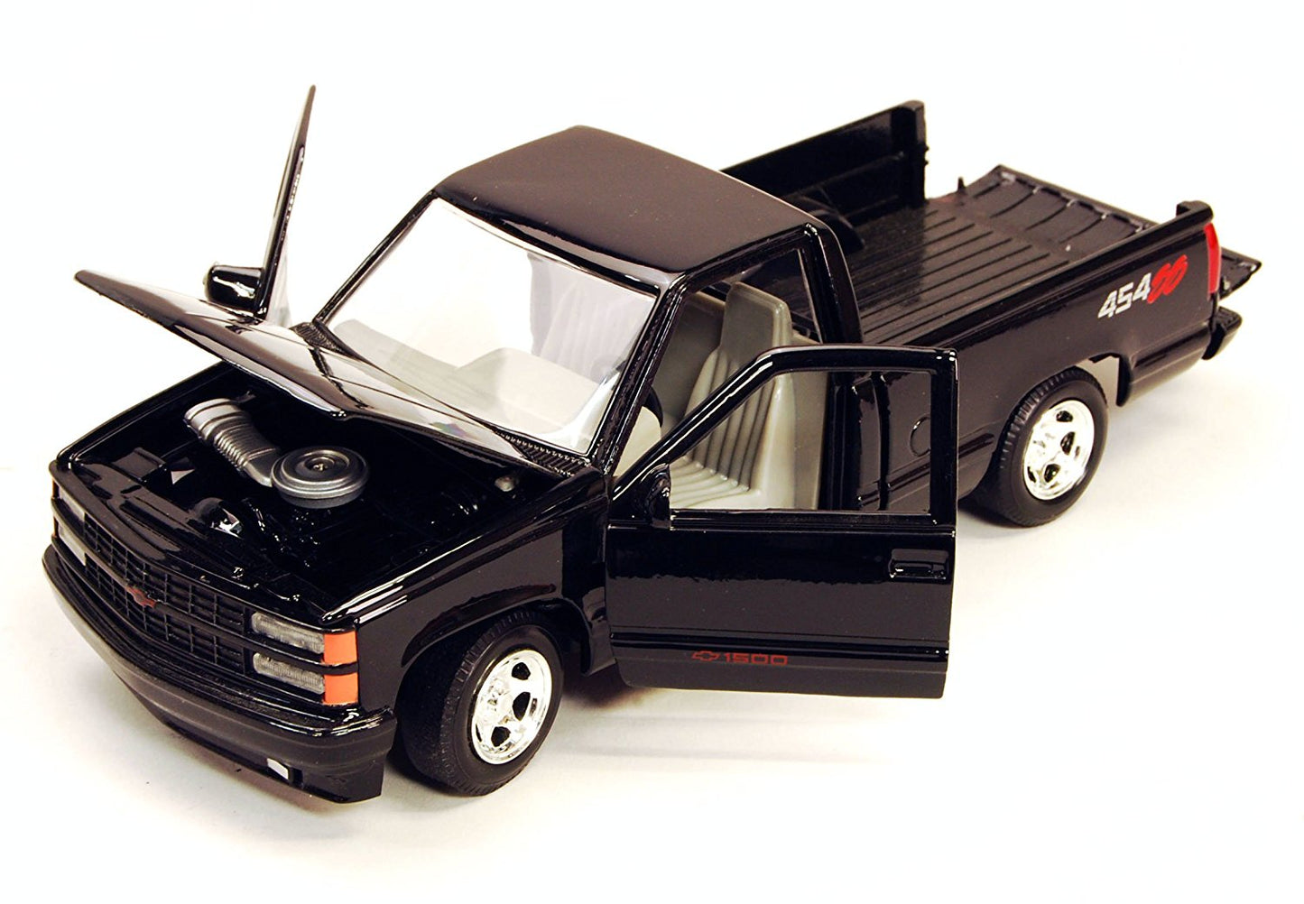 1992 Chevrolet 454 SS Pickup Truck Black 1/24 Diecast Model Car by Motormax