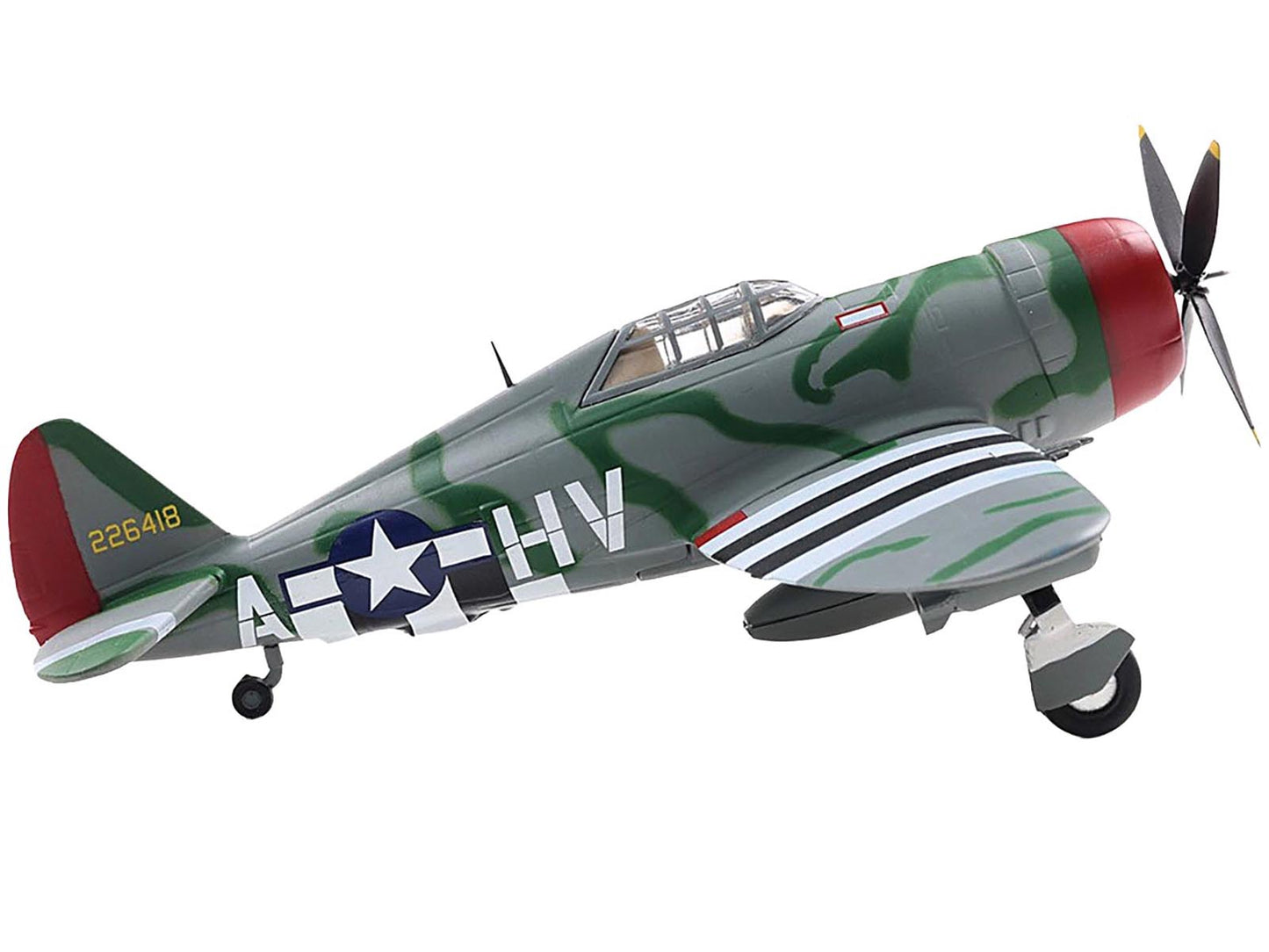 Republic P-47 Thunderbolt Fighter Aircraft "Lt. Col. Francis S. "Gabby" Gabreski" United States Army Air Forces 1/72 Diecast Model by Militaria Die Cast