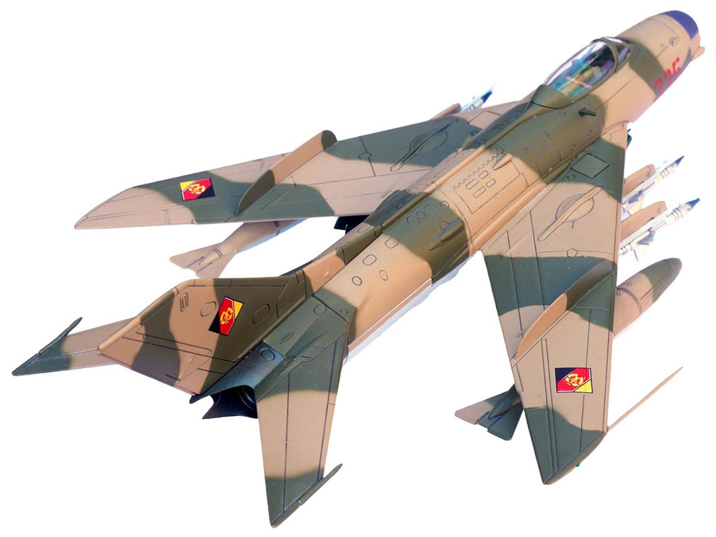 Mikoyan-Gurevich MiG-19PM Farmer-E Fighter Aircraft "Red 335" East German Air Force 1/72 Diecast Model by Panzerkampf