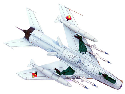 Mikoyan-Gurevich MiG-19PM Farmer-E Fighter Aircraft "Red 335" East German Air Force 1/72 Diecast Model by Panzerkampf