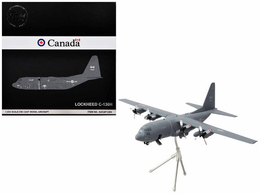 Lockheed C-130H Hercules Transport Aircraft "Royal Canadian Air Force" (130333) Gray "Gemini 200" Series 1/200 Diecast Model Airplane by GeminiJets-DiecastModeler.com