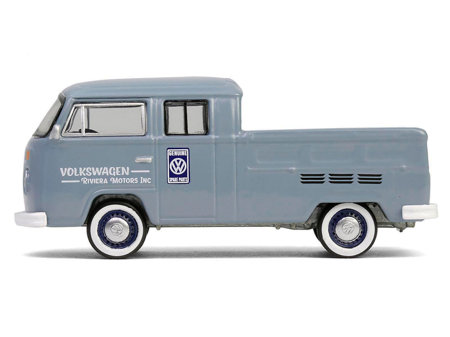 1978 Volkswagen Type 2 Double Cab Pickup Truck "Volkswagen Service" Gray "Club Vee-Dub" Series 20 1/64 Diecast Model Car by Greenlight-DiecastModeler.com