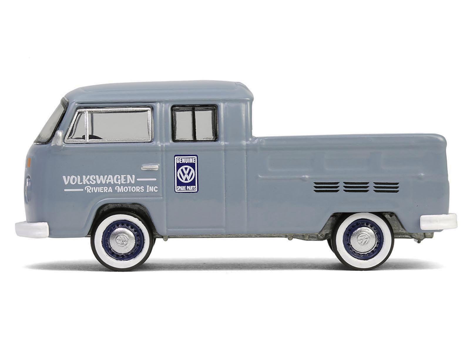1978 Volkswagen Type 2 Double Cab Pickup Truck "Volkswagen Service" Gray "Club Vee-Dub" Series 20 1/64 Diecast Model Car by Greenlight-DiecastModeler.com