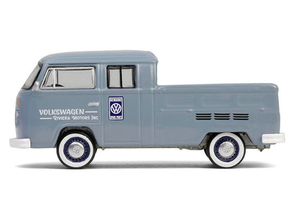 1978 Volkswagen Type 2 Double Cab Pickup Truck "Volkswagen Service" Gray "Club Vee-Dub" Series 20 1/64 Diecast Model Car by Greenlight-DiecastModeler.com