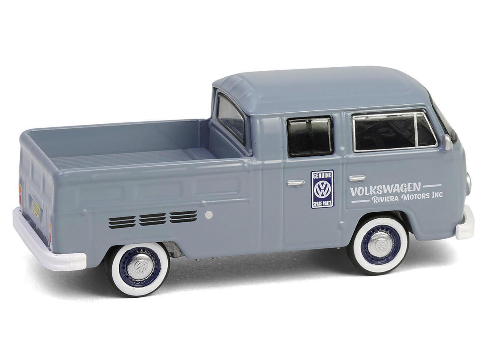 1978 Volkswagen Type 2 Double Cab Pickup Truck "Volkswagen Service" Gray "Club Vee-Dub" Series 20 1/64 Diecast Model Car by Greenlight-DiecastModeler.com