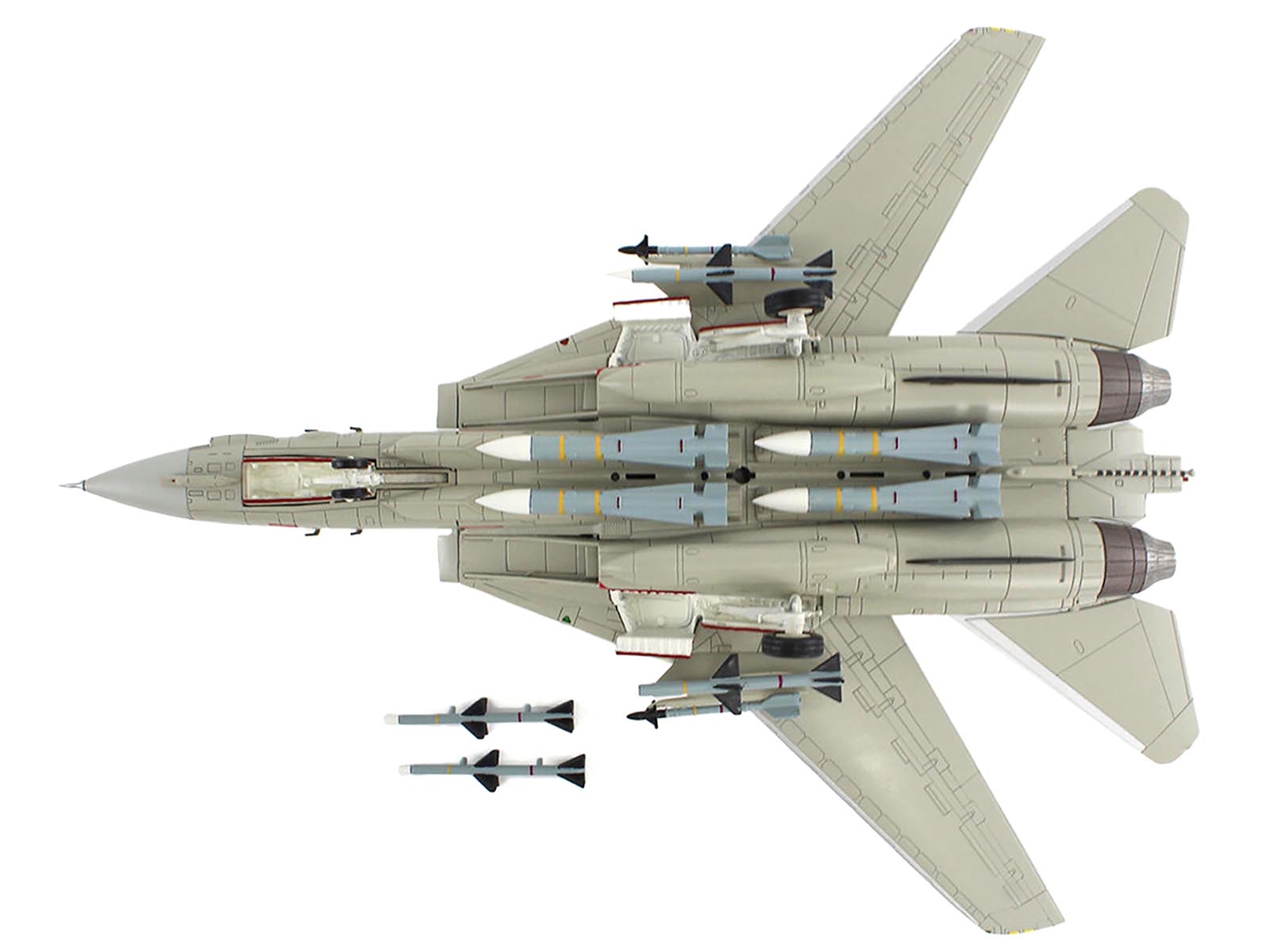 Grumman F-14A Tomcat Fighter Aircraft "Bandit Rogue Nation" United States Navy "Air Power Series" 1/72 Diecast Model by Hobby Master-DiecastModeler.com