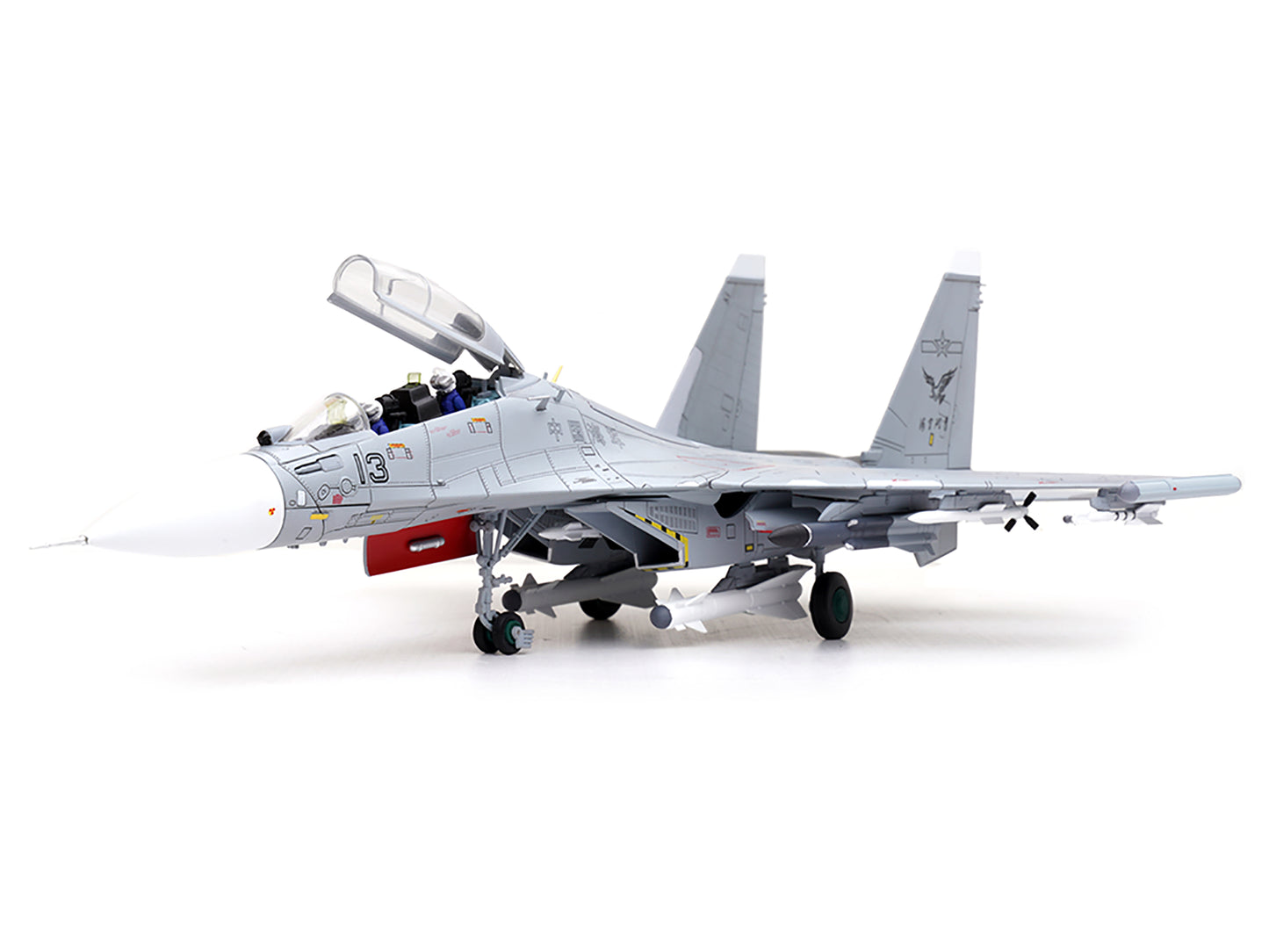 Sukhoi Su-30MKK Flanker-G Fighter Aircraft #13 "People's Liberation Army (PLA) Naval Aviation's Sea and Air Eagle Regiment" Chinese Air Force "Wing" Series 1/72 Diecast Model by Panzerkampf-DiecastModeler.com