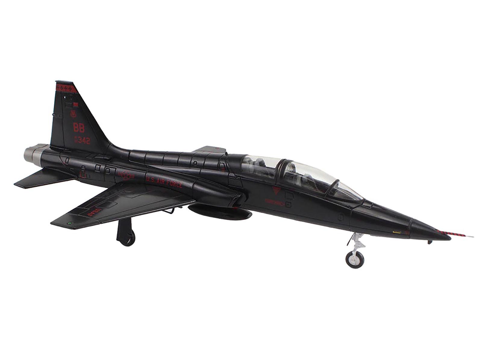 Northrop T-38A Talon Aircraft "65-10342 1st Reconnaissance Squadron 9th Reconnaissance Wing Beale Air Force Base" (2006) United States Air Force "Air Power Series" 1/72 Diecast Model by Hobby Master-DiecastModeler.com