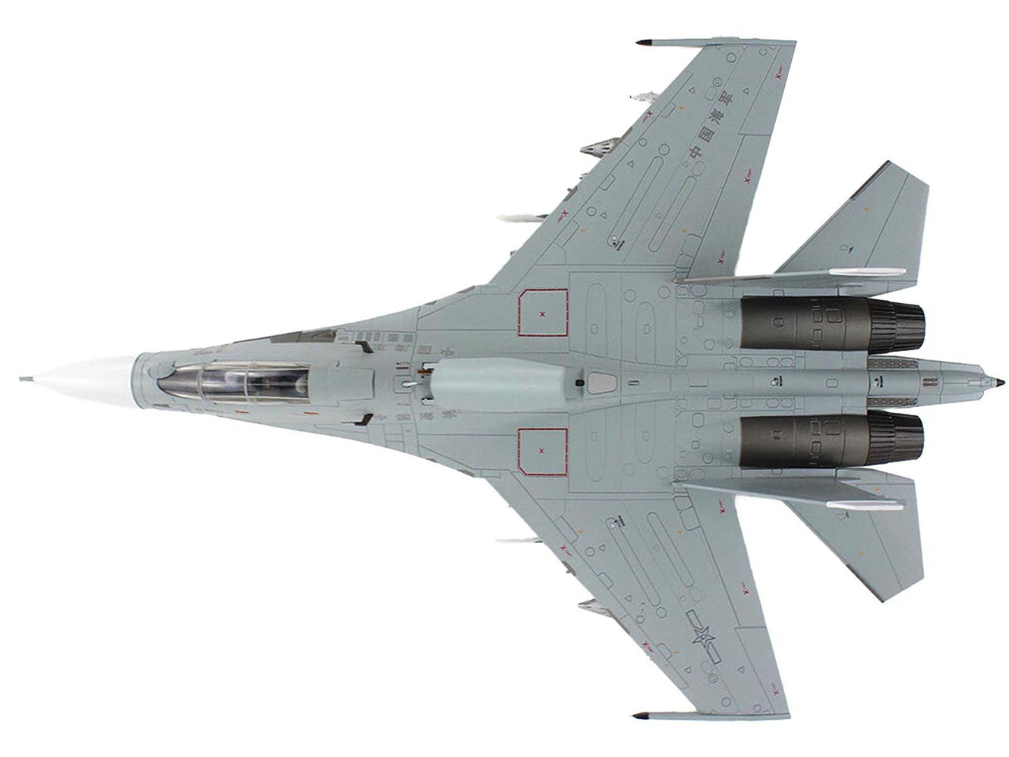 Sukhoi Su-30MK2 Flanker-G Fighter Aircraft "White 17 China" (2022) People's Liberation Army Naval Air Force (PLANAF) "Air Power Series" 1/72 Diecast Model by Hobby Master-DiecastModeler.com
