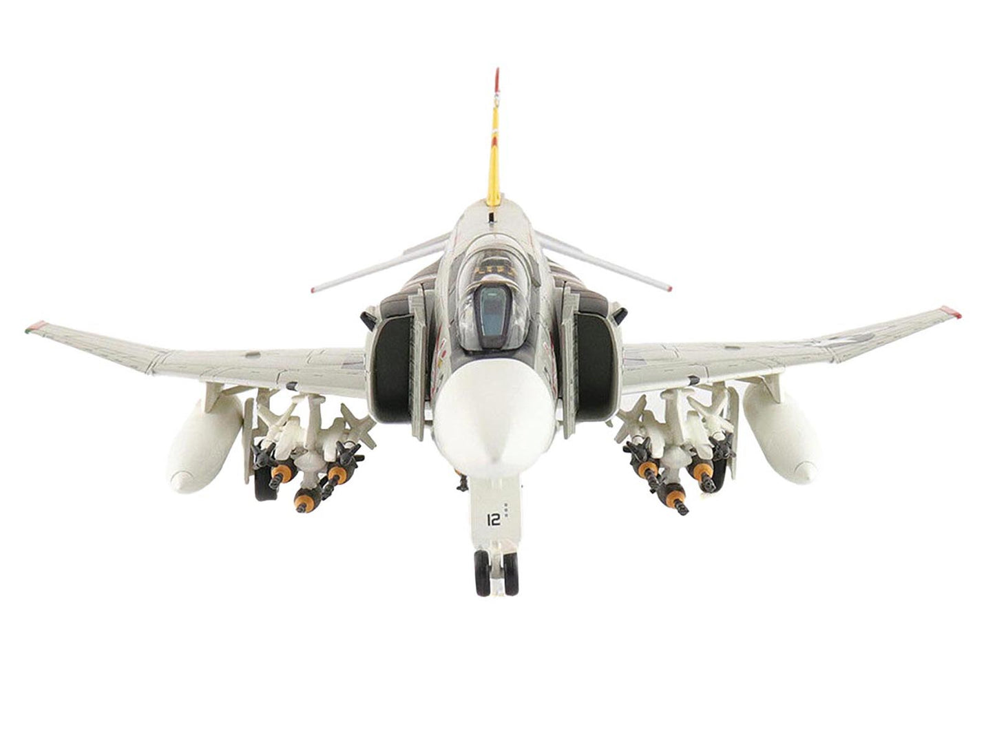 McDonnell Douglas F-4J Phantom II Fighter-Bomber Aircraft "153893 VMFA-312 Checkerboards" (1976) United States Marine Corps "Air Power Series" 1/72 Diecast Model by Hobby Master-DiecastModeler.com