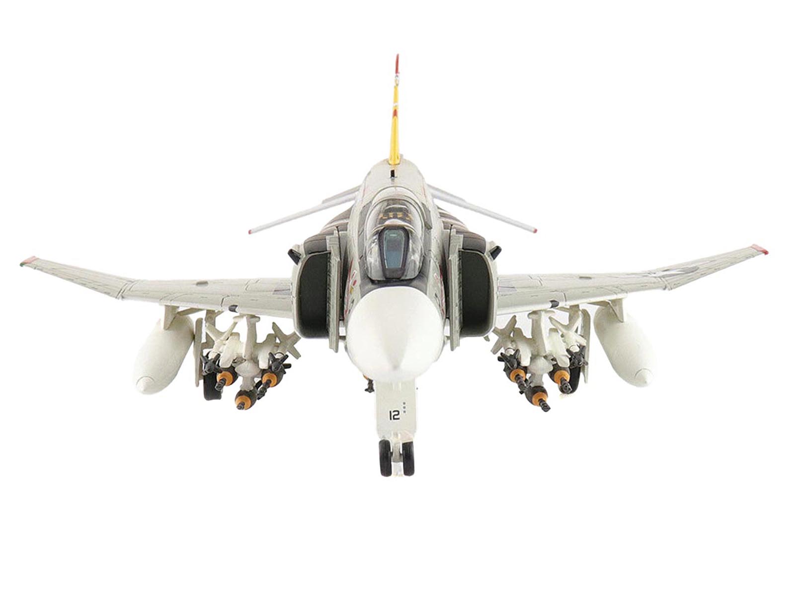 McDonnell Douglas F-4J Phantom II Fighter-Bomber Aircraft "153893 VMFA-312 Checkerboards" (1976) United States Marine Corps "Air Power Series" 1/72 Diecast Model by Hobby Master-DiecastModeler.com