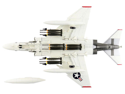 McDonnell Douglas F-4J Phantom II Fighter-Bomber Aircraft "153893 VMFA-312 Checkerboards" (1976) United States Marine Corps "Air Power Series" 1/72 Diecast Model by Hobby Master-DiecastModeler.com