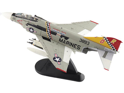McDonnell Douglas F-4J Phantom II Fighter-Bomber Aircraft "153893 VMFA-312 Checkerboards" (1976) United States Marine Corps "Air Power Series" 1/72 Diecast Model by Hobby Master-DiecastModeler.com