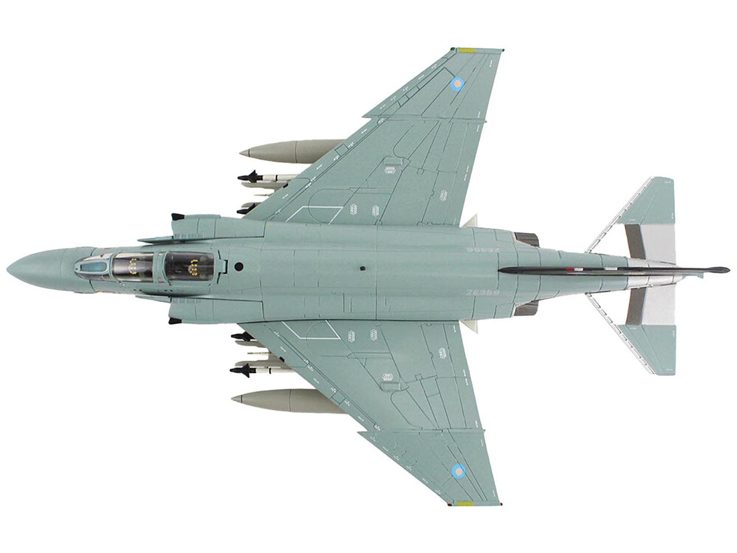 McDonnell Douglas F-4J(UK) Phantom II Fighter-Bomber Aircraft "ZE359 AF Wattisham England" British Royal Air Force "Air Power Series" 1/72 Diecast Model by Hobby Master-DiecastModeler.com